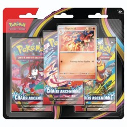 Pokémon - Tripack 3 Boosters ME04 Chaos Ascendant (Reptincel)