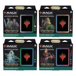 Lot 4 Magic the Gathering The Lord of the Rings: Tales of Middle-earth présentoir decks Commander *ANGLAIS*